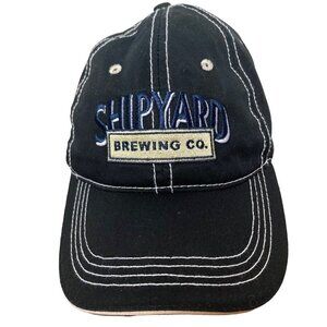 Shipyard Brewing Co Hat Adjustable Snapback Portland Maine Cap Lid Beer Black